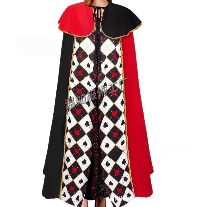 Halloween stage cosplay mantija s kraljevskim i carski motivom – magijsko predstavljanje