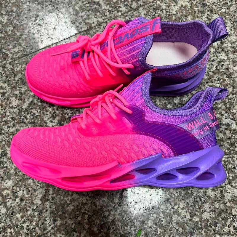 Унисекс дишащи мрежести маратонки за тичане – леки Flyknit спортни обувки
