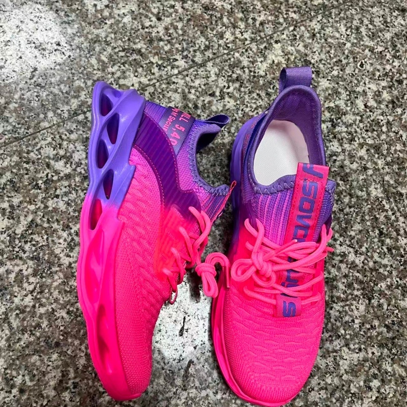 Унисекс дишащи мрежести маратонки за тичане – леки Flyknit спортни обувки