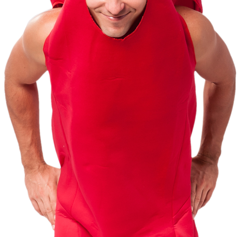 Eraspooky cosplay kostim čili papričice, unisex, poliester, prilagodljiv, scenski kostim za Halloween