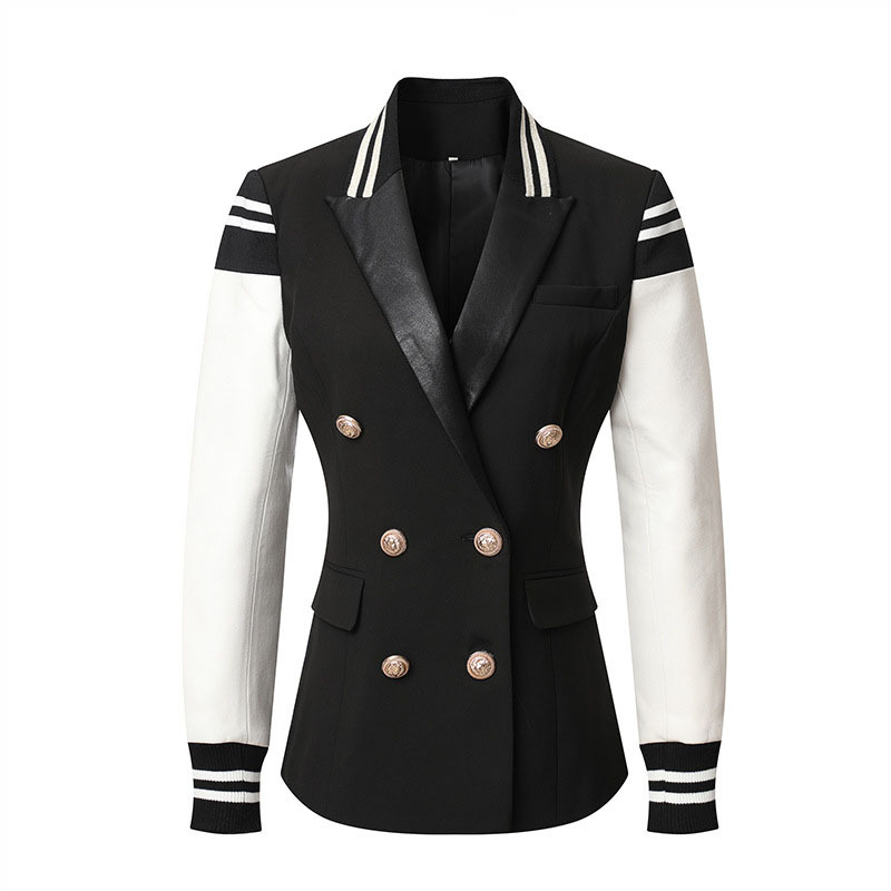 Ženski slim-fit blejzer-kostim, elegantan uredski stil, europsko-američki kroj