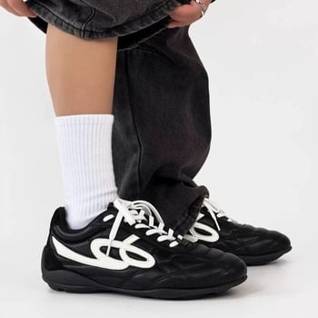 Ženske kožne casual tenisice, vintage izblijedjelog stila, 2026 novi model, Forrest Gump tenisice
