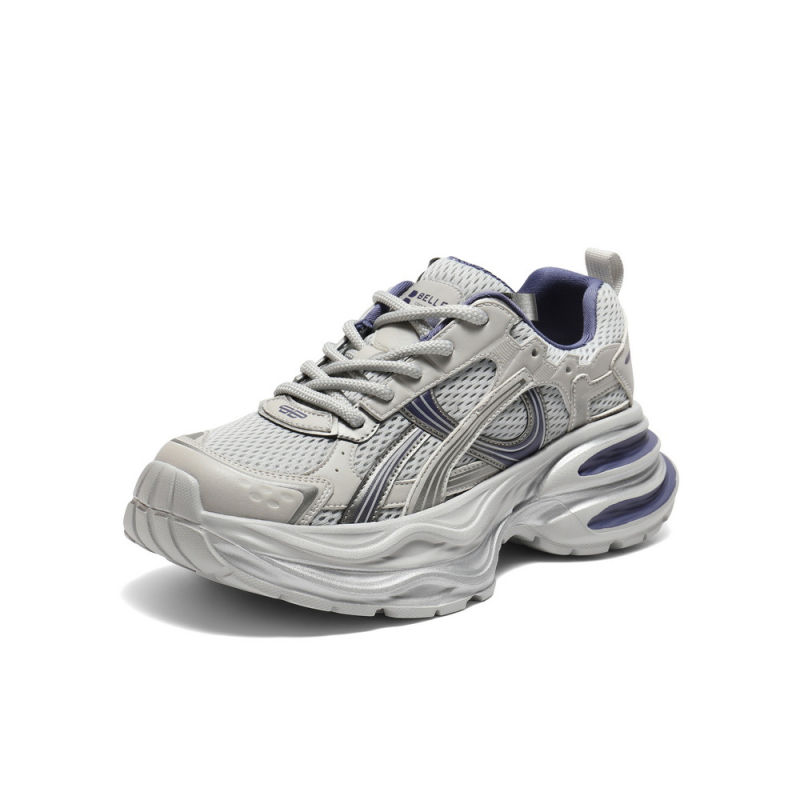 Ženske dad shoes 2025 jesen: koža, debela potplat, mrežasti gornji dio, lagane, povećavaju visinu, prozračne, svakodnevne sportske tenisice