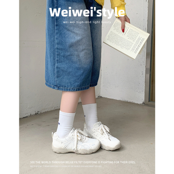 Ženske mrežaste tenisice s vezicama, korejskog stila, model 680-1, s debelim potplatom