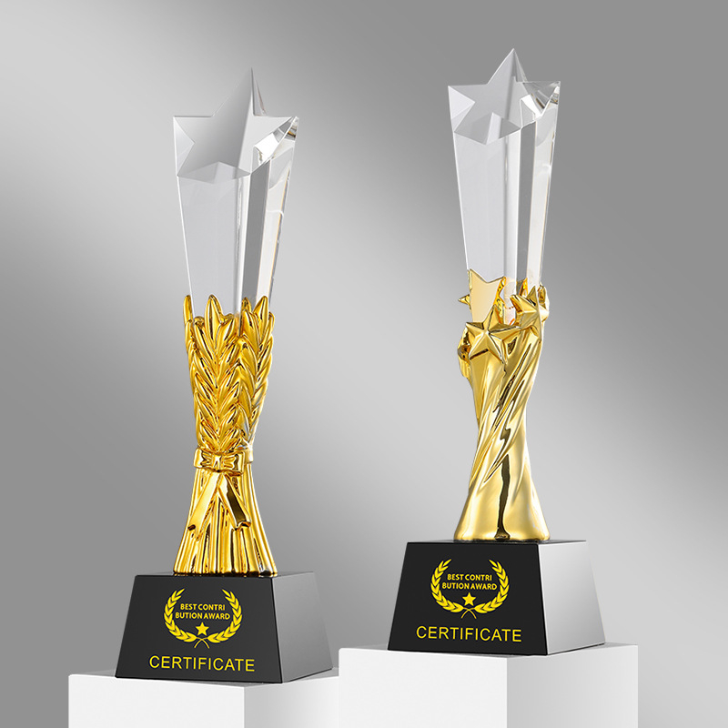 Kreativni trofej od smole, nova serija, prilagodljivi K9 kristalni trofej za dodjelu nagrada i suvenire događaja