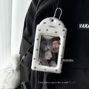 PVC držač kartica s otiskom mačje šape – preslatko malo skladište kartica i nosač za izlaganje
