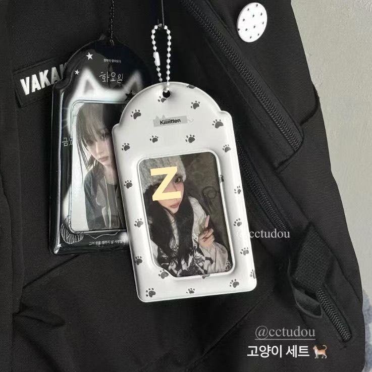 PVC držač kartica s otiskom mačje šape – preslatko malo skladište kartica i nosač za izlaganje