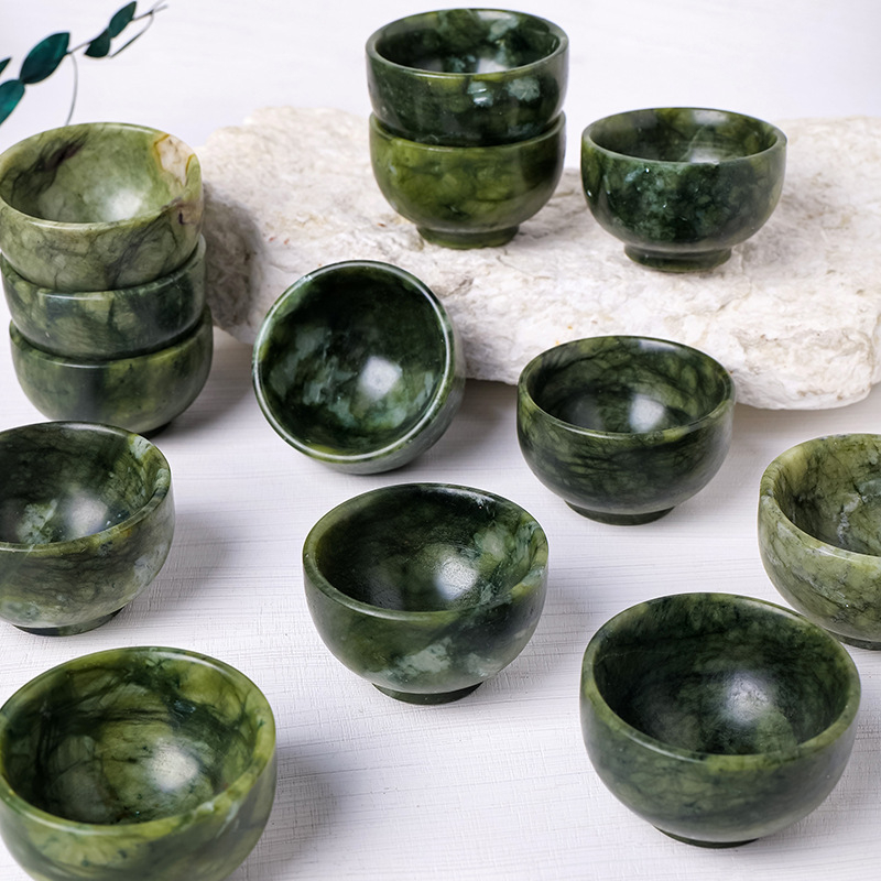 Prirodni kristal Xiuyu jade čajna šalica, mala čaša vina, Kung Fu čajna šalica, set čaja, dekoracija stola