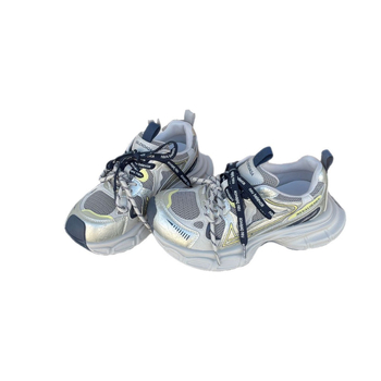 Adidași dama din piele naturală, talpă groasă, stil dad sneakers, cu șireturi, respirabili, casual, primăvara 2026