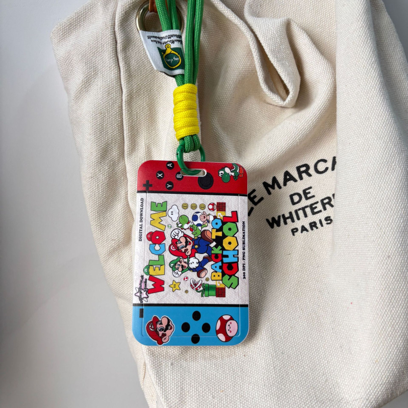 Slatka Mario futrola za kartice: kartica za obrok, studentska/školska iskaznica, kartica pristupa autobusu i metrou, zaštitni omot za osobnu iskaznicu, radna iskaznica