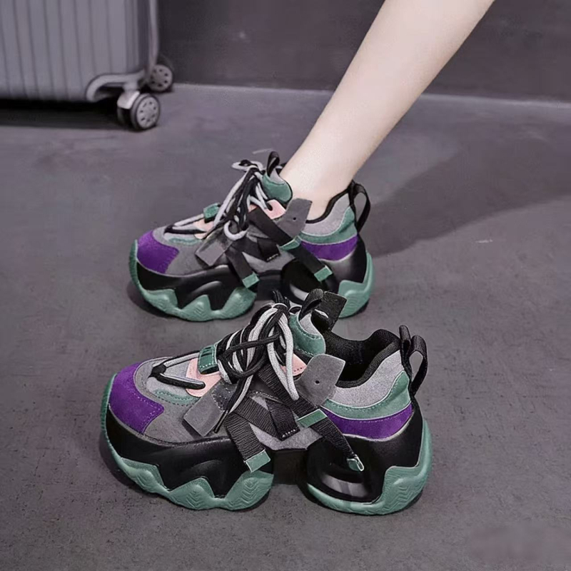 Pantofi de damă cu talpă groasă 2026 – sneakers casual ușoare pentru primăvară-vară