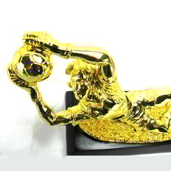 Trofeu pentru portar din rășină electroplacată, ornament pentru premii fotbal și decor de casă