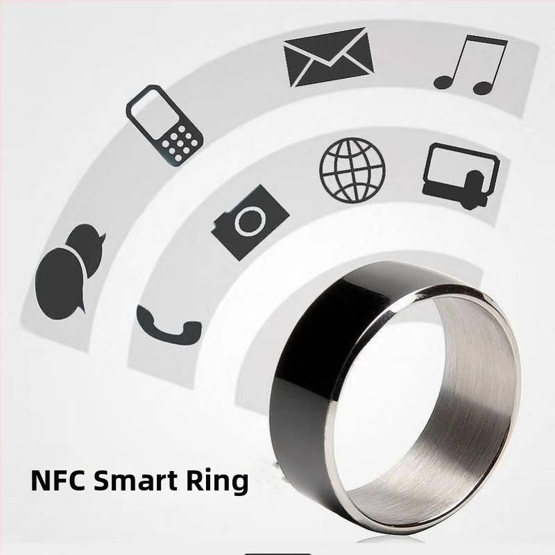 NFC prsteň s Bluetooth, solárne napájanie, Android viacfunkčný, teplotný senzor, kúzlo, vodotesný
