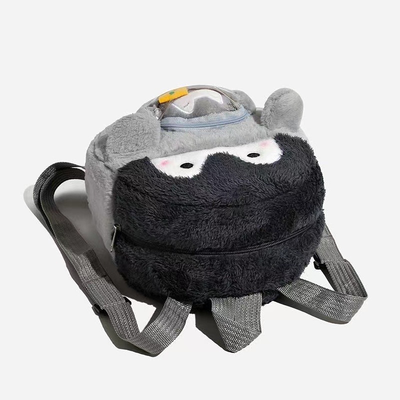 Plišani ruksak s pingvinom, crtani stil, mini školski ruksak