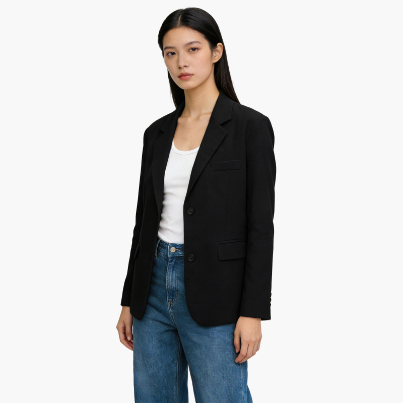 30281 Žensko kostim sako, poliester, duge rukave, jednostruko kopčanje, casual stil, zima 2026