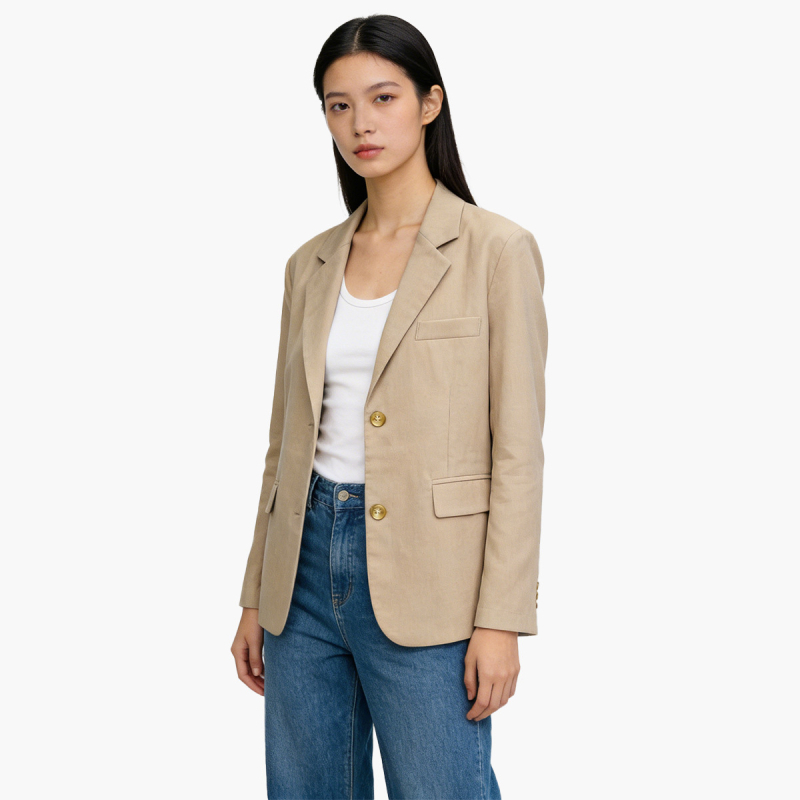 30281 Žensko kostim sako, poliester, duge rukave, jednostruko kopčanje, casual stil, zima 2026