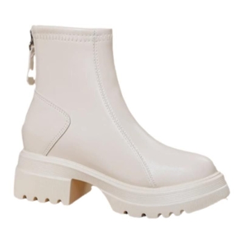 Ženske Martin čizme, 2026 novi stil s debelim potpeticom i stražnjim zatvaračem, čizme za povećanje visine za malu figuru, trendovi za proljeće i jesen, kratke čizme.