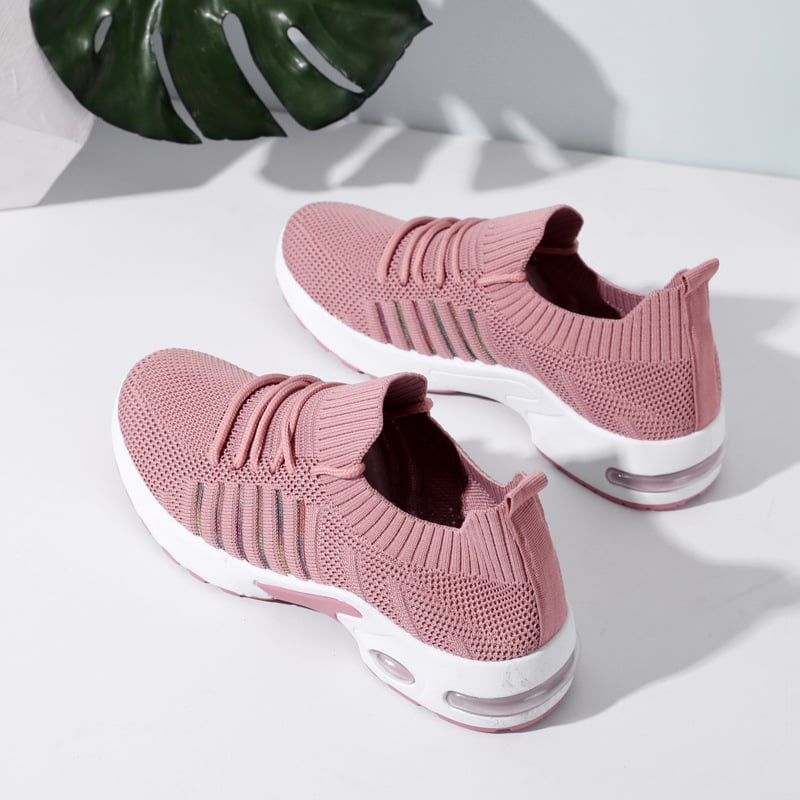 Pantofi sport pentru femei din plasă respirabilă, ușori, talpă moale, design casual pentru alergare