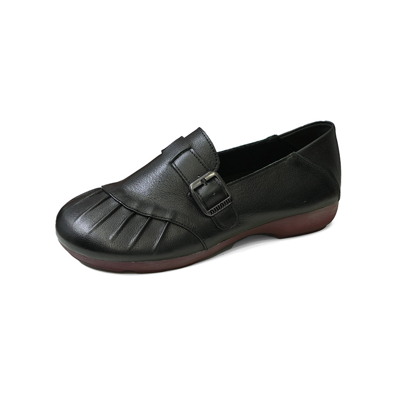 Ženske slip-on cipele od prve kože, mekana potplata, retro stil, protuklizne, svakodnevna upotreba