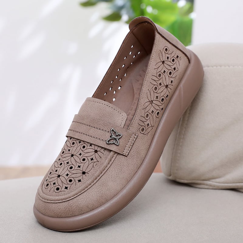 Ženske ljetne slip-on cipele s prozračnim perforacijama, udobna mekana potplata, platnene cipele u stilu Starog Pekinga