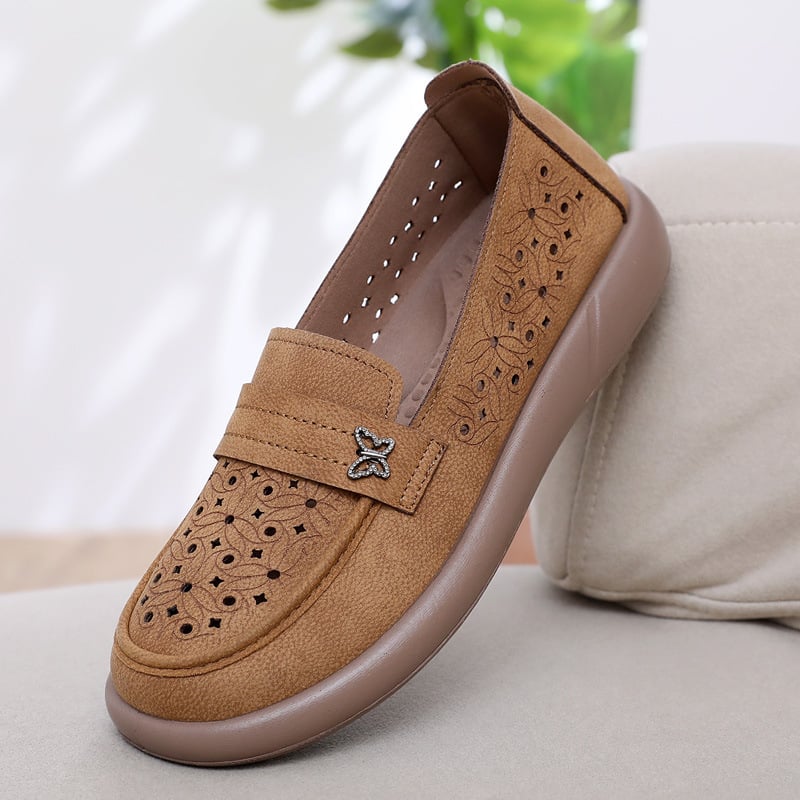 Ženske ljetne slip-on cipele s prozračnim perforacijama, udobna mekana potplata, platnene cipele u stilu Starog Pekinga