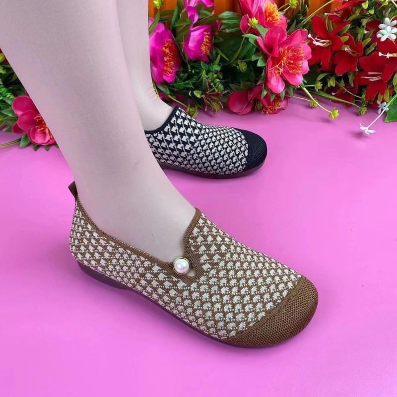 Ženske platnene cipele u stilu starog Pekinga, prozrađene pletene slip-on, mekana potplata, lagane, protuklizne, udobne svakodnevne cipele