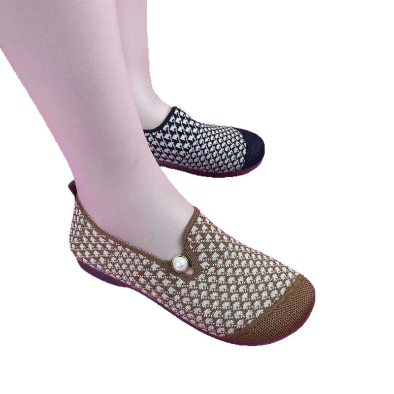 Ženske platnene cipele u stilu starog Pekinga, prozrađene pletene slip-on, mekana potplata, lagane, protuklizne, udobne svakodnevne cipele