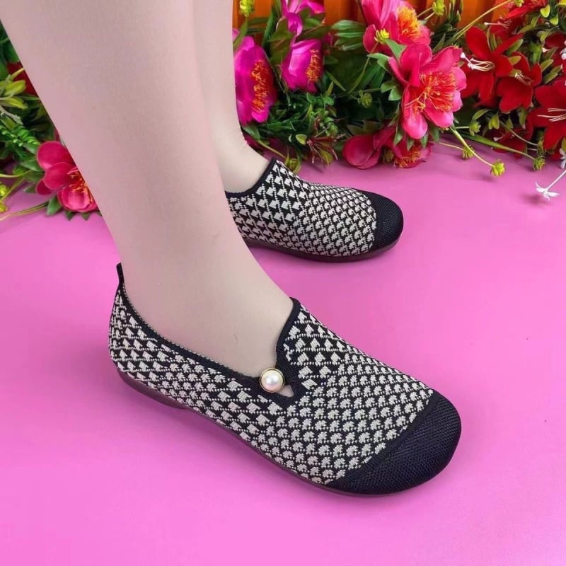 Ženske platnene cipele u stilu starog Pekinga, prozrađene pletene slip-on, mekana potplata, lagane, protuklizne, udobne svakodnevne cipele