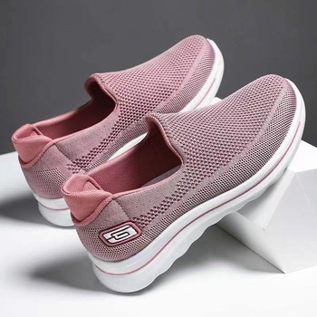 Unisex slip-on tenisice s kvadratnim nosom, flyknit gornji dio, prozračan protuklizni potplat