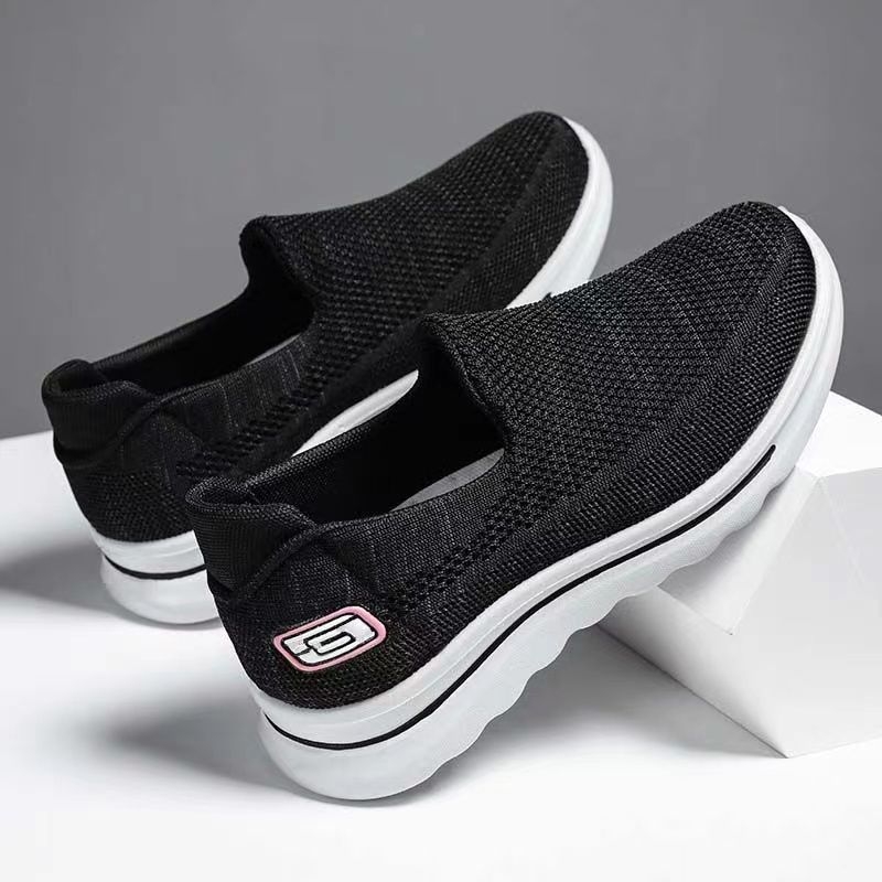 Unisex slip-on tenisice s kvadratnim nosom, flyknit gornji dio, prozračan protuklizni potplat
