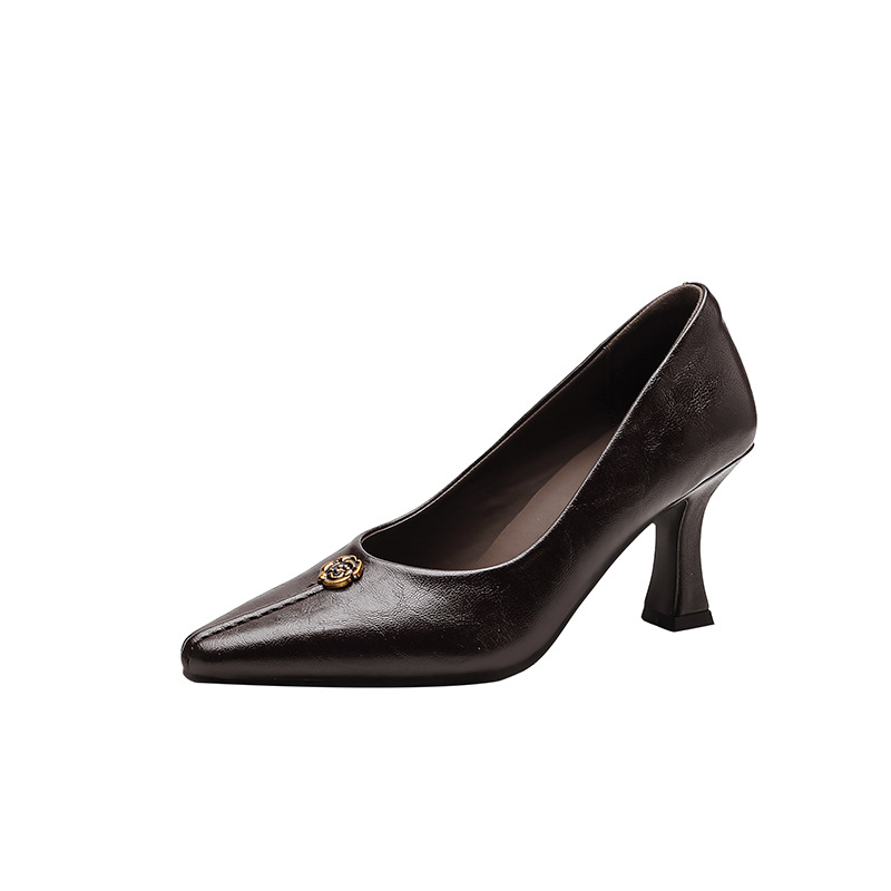 Camellia 2026 Novi Stil Cipele s Oštrim Nosom, Slip-On, Visoke Potpetice