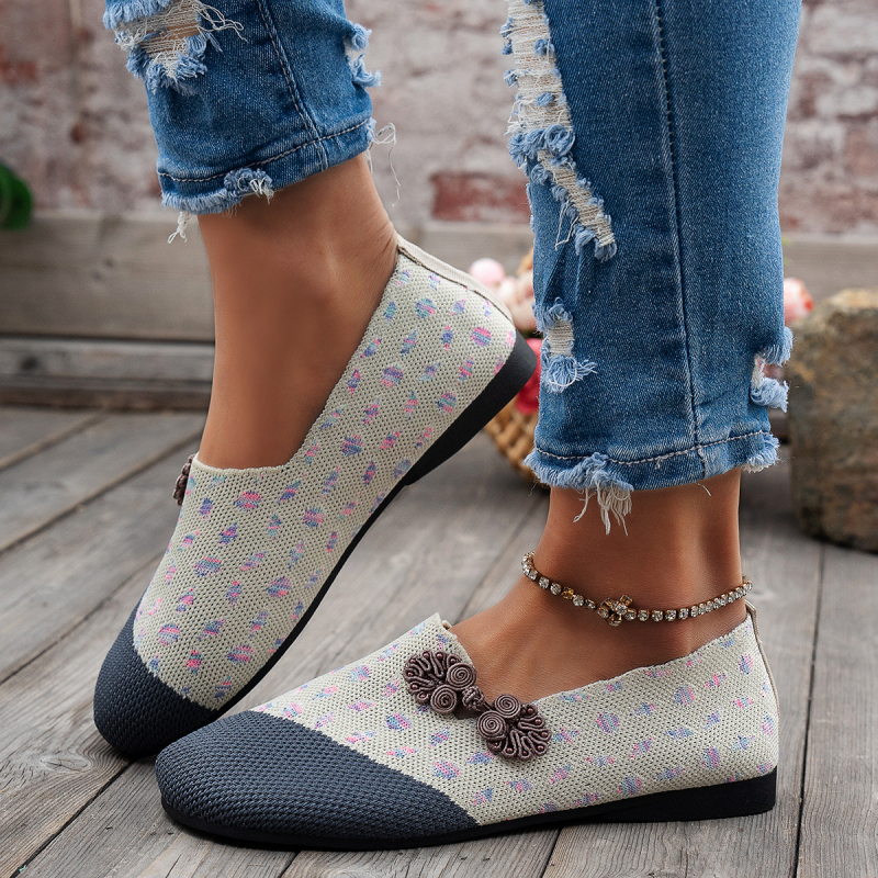 Ženske platnene tenisice u stilu Starog Pekinga, velika veličina, prozračan gornji dio, slip-on, mekani gumeni đon
