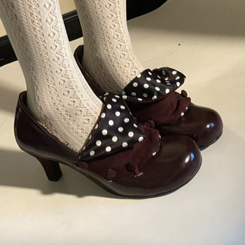 Ženske Mary Jane cipele s tankim potpeticom, retro stil, niski otvor