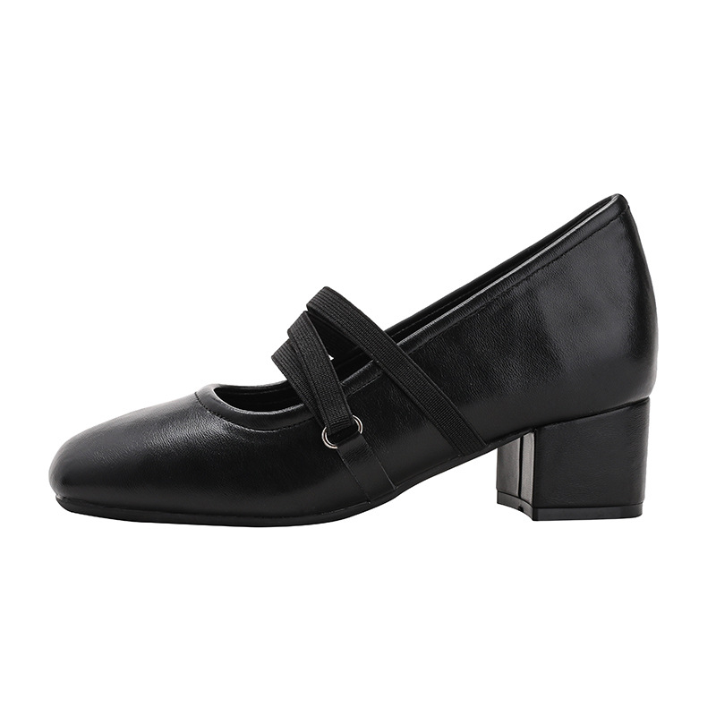 2026 nove ženske Mary Jane cipele u francuskom stilu, s skrivenom 8 cm petom, plitkim otvorom, slip-on kožne cipele