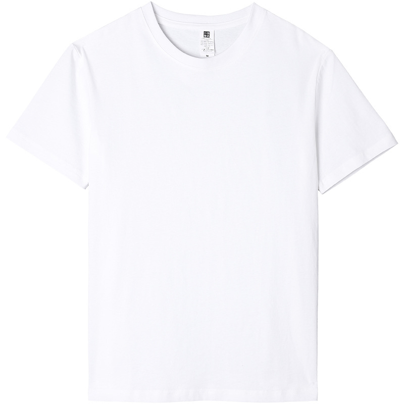 Djevojački pamukasti T-shirt kratkih rukava, ljeto 2025, jednobojni, okrugli izrez, opušten kroj, casual stil