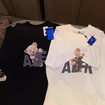 2024 ljetni ženski T-shirt s kratkim rukavima, korejski stil, široki kroj, Harajuku inspiriran, chic Hong Kong stil, okrugli izrez, udoban pulover