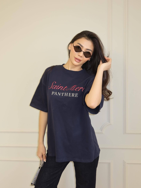 2026 ljeto: ženski T-shirt s leopard printom i tiskom slova, opuštene siluete, kratki rukavi, gradski street style
