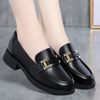 Ženske loaferice 2023 proljeće–jesen, slip-on, niska potpetica, kožne cipele u britanskom stilu