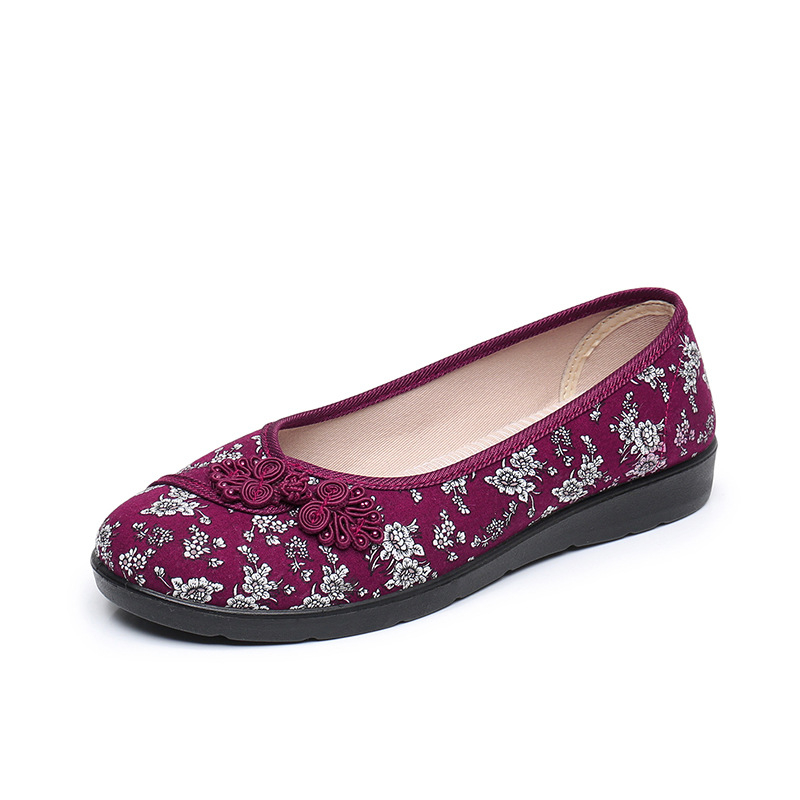 Ženske balerinke za proljeće s lanenim gornjim dijelom, PU potplatom, okruglim nosom, slip-on, lagane i udobne