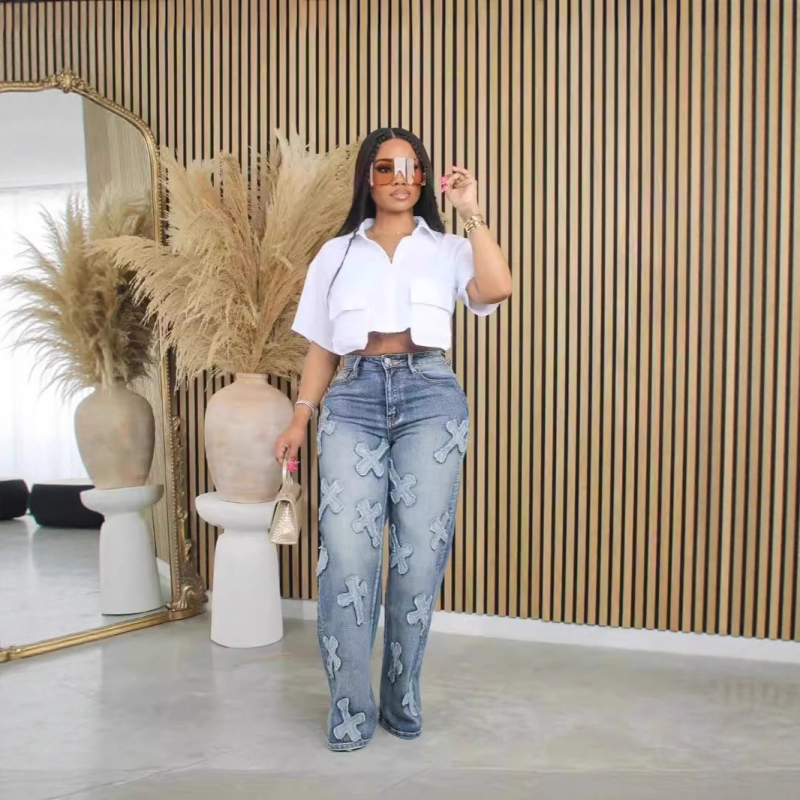 Odie cropped košulja kratkih rukava, jednobojna, nepravilan rub, ovratnik, gradski stil, ljeto 2024