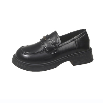 Ženske loaferice od PU kože, okrugli nos, britanski stil, udobne svakodnevne cipele