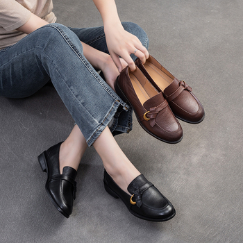 Ženske slip-on loafers, retro stil, britanski stil mode, cipele za svaki dan