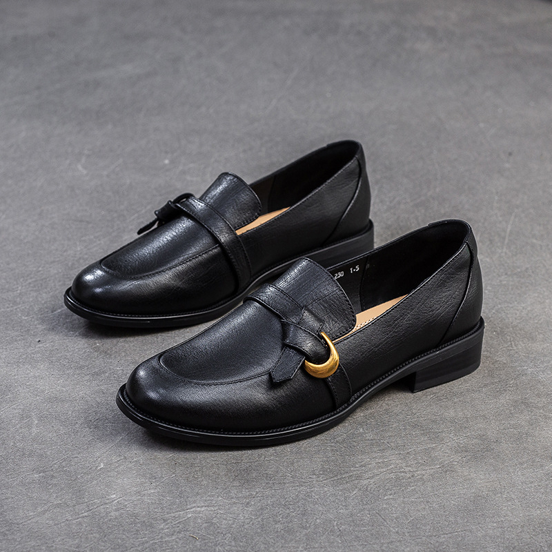 Ženske slip-on loafers, retro stil, britanski stil mode, cipele za svaki dan