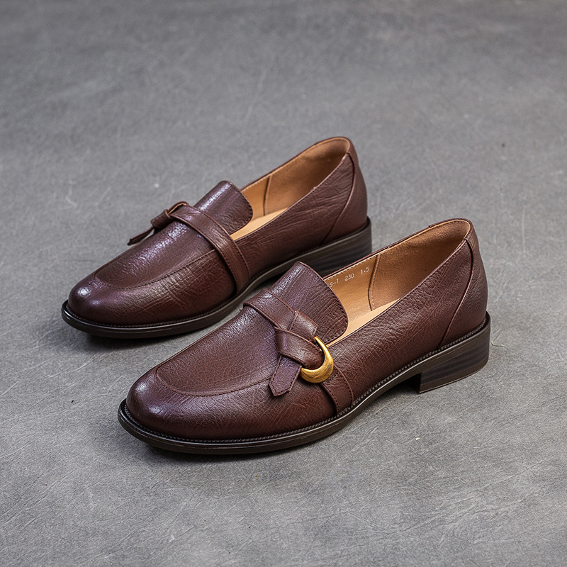 Ženske slip-on loafers, retro stil, britanski stil mode, cipele za svaki dan