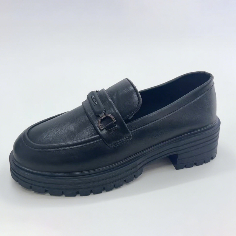Ženski kožni loaferi s debelim potplatima - britanski stil, casual obuća, jesen 2025