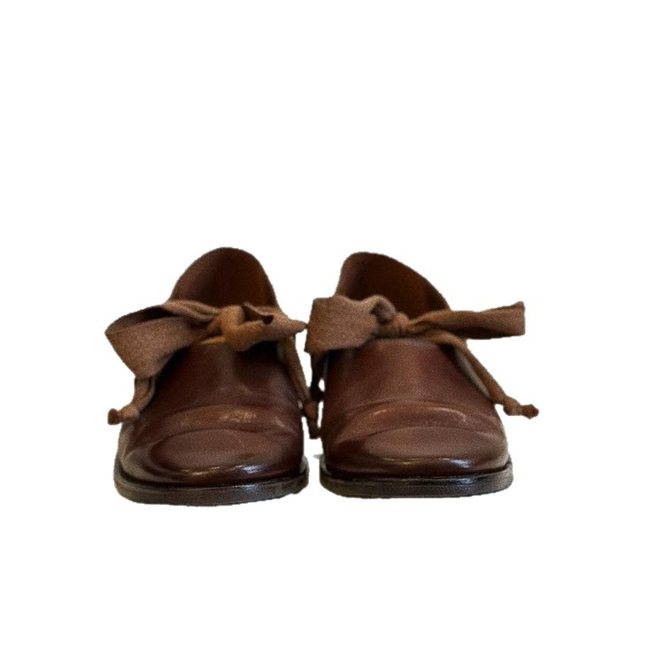 Γυναικείοι δερμάτινοι loafers από δέρμα αγελάδας με φιόγκο, ρετρό βρετανικό στυλ, χαμηλό τακούνι, βαθύ ντεκολτέ, δερμάτινα παπούτσια για την άνοιξη