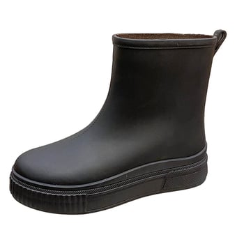 Női esőcsizma vádlit körül érő, fleece béléssel, meleg, vízálló, csúszásmentes, vastag talppal, kényelmes és tartós