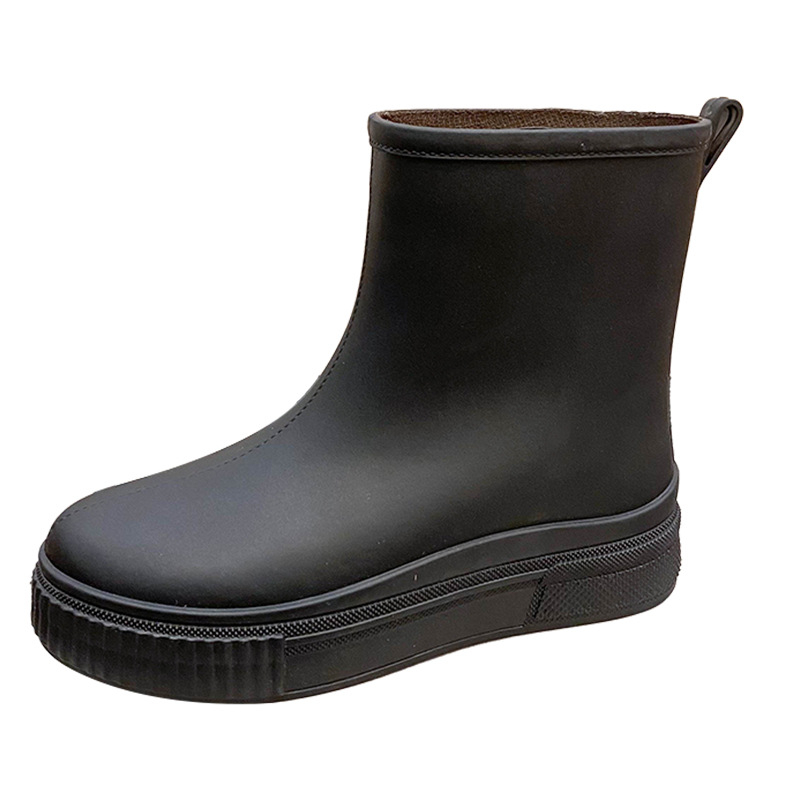 Női esőcsizma vádlit körül érő, fleece béléssel, meleg, vízálló, csúszásmentes, vastag talppal, kényelmes és tartós