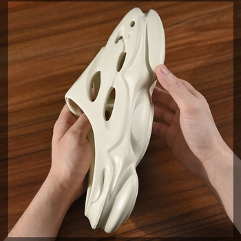 Brand Cao, Sandale fără toc pentru bărbați și femei, respirabile pentru vară, purtare exterioară, talpă groasă 3-5 cm, partea superioară EVA, căptușeală din piele, stil roman, deget în formă de gură de pește