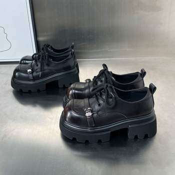 Ženske loaferice s debelim potplatom od 6 cm za povećanje visine, proljeće 2026, nove, svestrane svakodnevne cipele